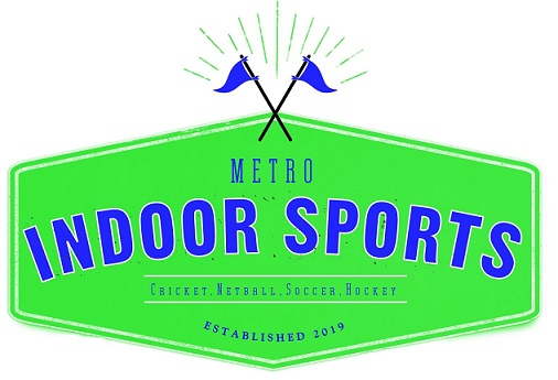 metro indoor sports action cricket hockey netball soccer port elizabeth logo