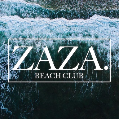 zaza beach club cocktail bar east london logo