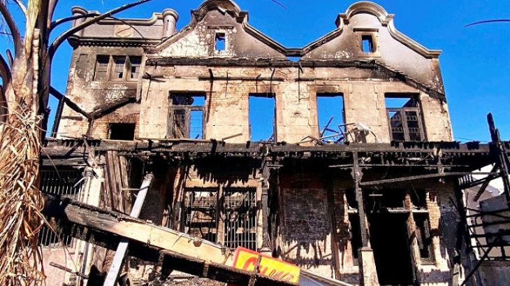 Richly House Burns Down: A Century of History Lost